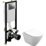 Комплект CERSANIT DELFI DPL EO SLIM инсталляция BLACK кнопка LEON пластик хром глянцевый 64266